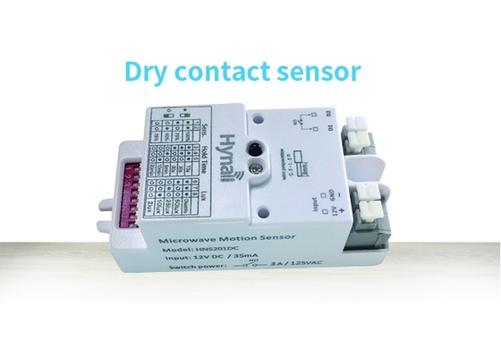 HNS201DC เครื่องตรวจจับการเคลื่อนไหวความถี่สูง 12V DC Input Dry Contact Output