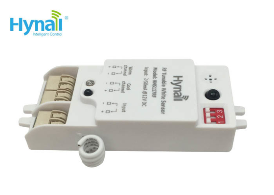 เครื่องตรวจจับไมโครเวฟแบบไร้สาย RF 12V สามารถปรับสีขาว IP20 CCT